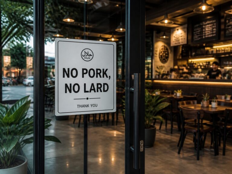 JAIS: “No Pork, No Lard” and “Muslim-Friendly” Signs Prohibited for Non-Halal Certified Businesses